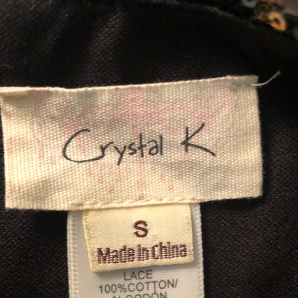 Gorgeous gold and black sequin mini skirt S - Picture 4 of 6